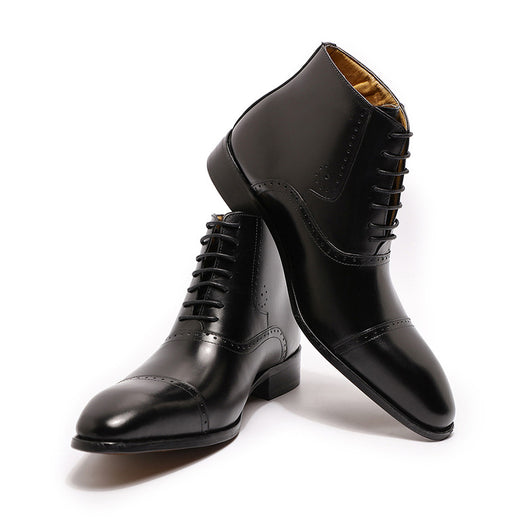 Botas Martin de Cuero con Cordones para Hombre - Talla Grande