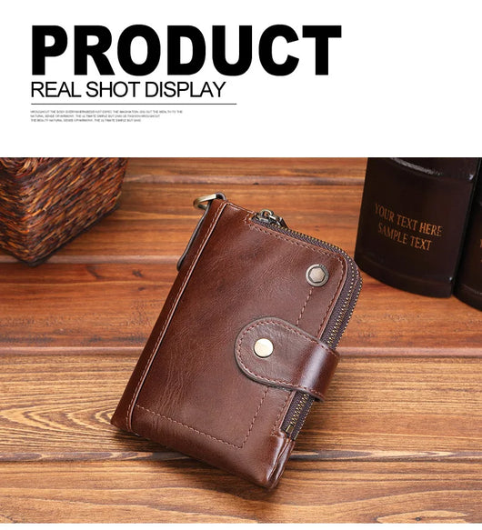 Bolsa de Cuero Genuino con Cierre de Hebilla - Estilo Casual y Versátil - Image 10