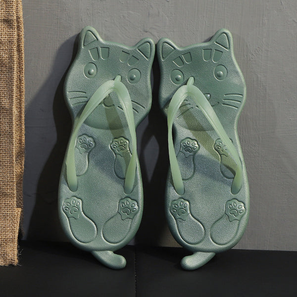 Sandalias Planas de Playa con Diseño Cartoon - Chanclas Cómodas para Verano