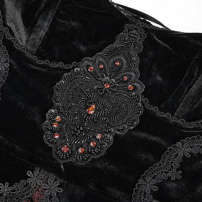 Vestido Gótico Vintage con Tirante Único para Mujer - Image 7
