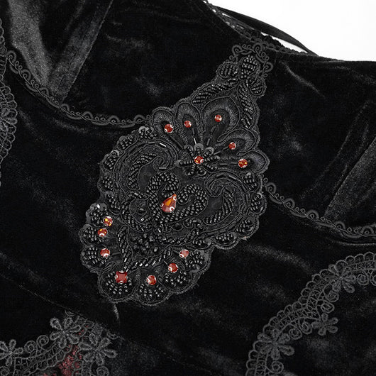 Vestido Gótico Vintage con Tirante Único para Mujer - Image 7