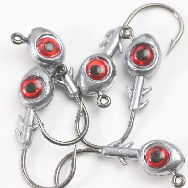 Anzuelo Jig Cambrian Big Eye con Cabeza de Pez