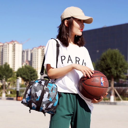Bolsa de Entrenamiento Baloncesto Convertible con Opción de Hombro Simple y Doble