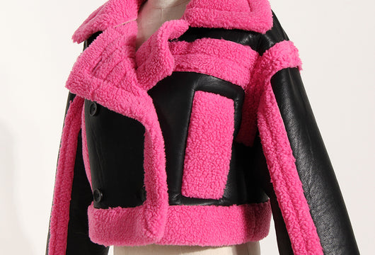 Chaqueta de Motocicleta de Cuero Estilo Europeo con Solapa Grande - Image 17