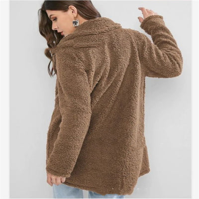 Abrigo de Lana Mezclada Largo Mujer - Image 5