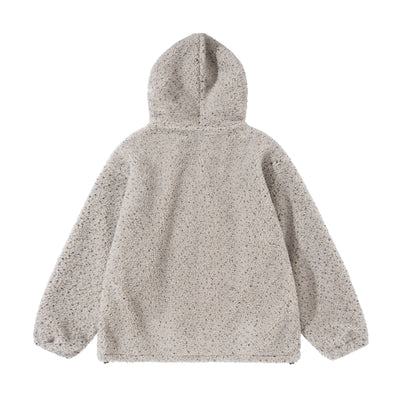 Abrigo de Lana Merina Acolchado con Capucha - Diseño Jaspeado - Image 14