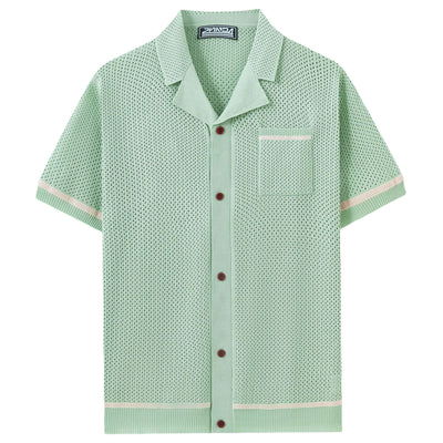 Playera de Punto Calada para Hombre - Estilo Casual Verano - Image 9