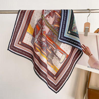 Pañuelo de Seda y Lana Tropical Bicolor - Image 14