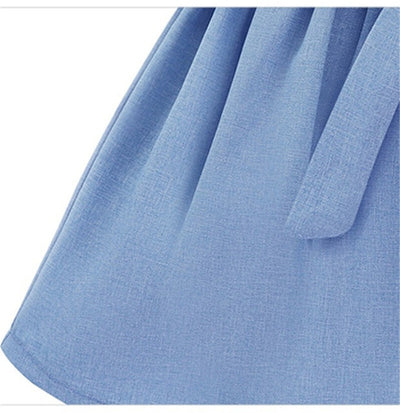 Shorts Holgados de Cintura Elástica en Colores Sólidos - Image 21