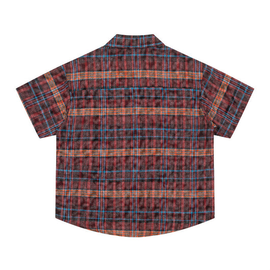 Camisa Casual de Cuadros con Manga Corta para Hombre - Image 3
