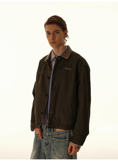 Chaqueta de Trabajo Retro Corta para Hombre - Image 15