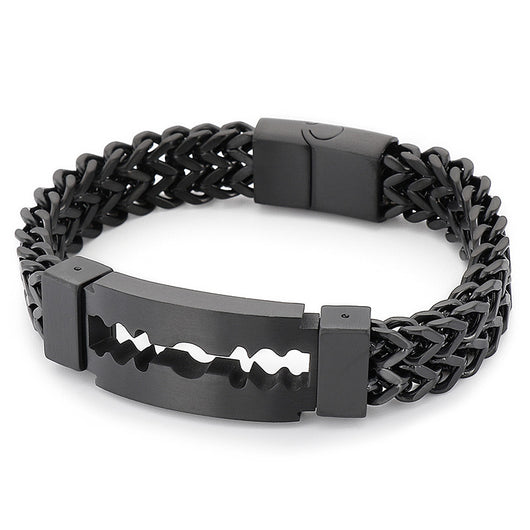 Pulsera de Acero Titanio Electrochapado para Hombre - Diseño Personalidad Creativa - Image 2