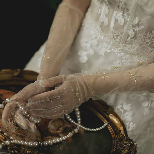 Guantes Sin Dedos para Novia - Elegancia y Comodidad en tu Boda - Image 4