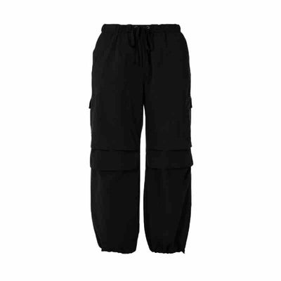 Pantalones Retro Anchos con Cintura Ajustable y Tobillo Anudado - Image 3