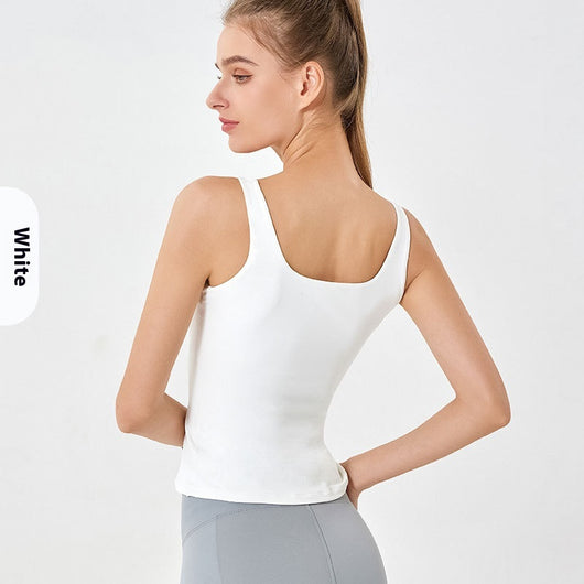 Chaleco Deportivo Sin Mangas Cuello U - Doble Capa Suave como Nube - Image 7