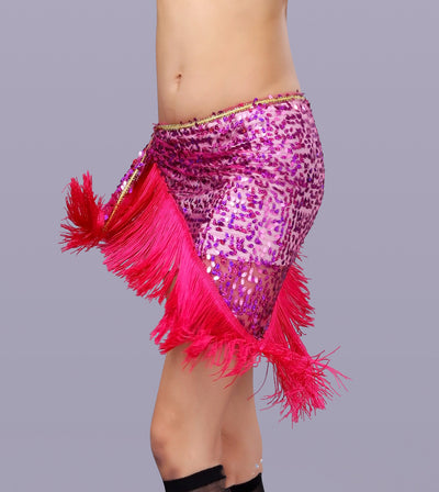 Cinturón de Danza del Vientre con Lentejuelas y Borlas - Image 10