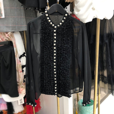 Blusa Retro de Gasa Versátil con Diseño Discreto - Image 19