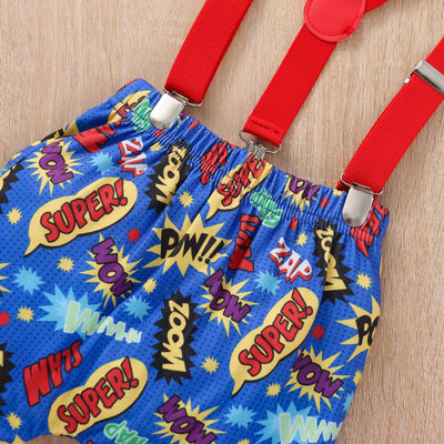 Conjunto de Tirantes para Bebé y Niño Pequeño - Romper de Dos Piezas para Celebraciones - Image 5