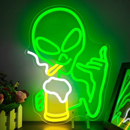Letras Decorativas Neón Alien en Inglés - Image 3