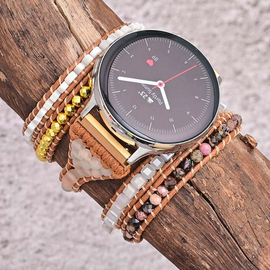 Pulsera Reloj Bohemia Multicapa Tejida