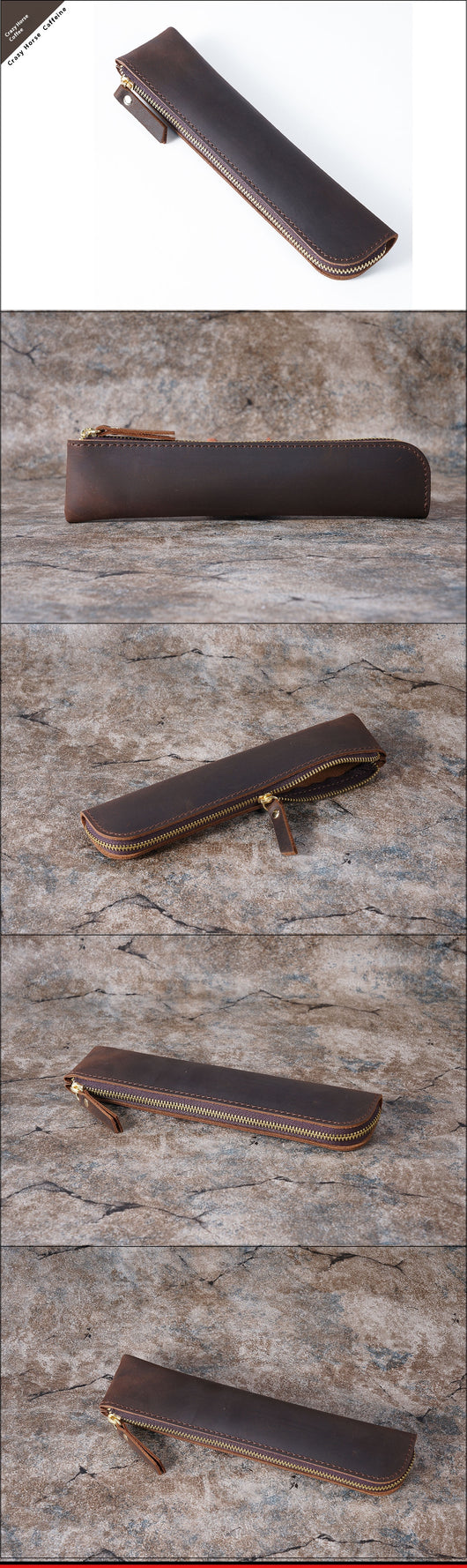 Estuche Portalápices de Cuero Genuino Estilo Retro - Image 21