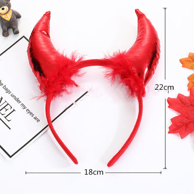 Diadema de Cuernos de Demonio para Decoración y Actuación de Halloween - Image 11