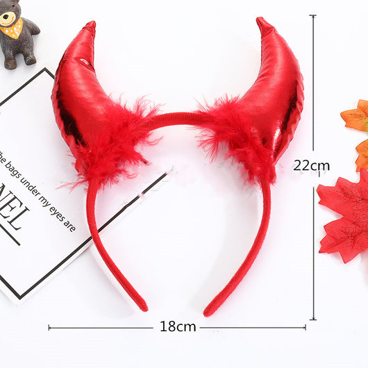 Diadema de Cuernos de Demonio para Decoración y Actuación de Halloween - Image 11