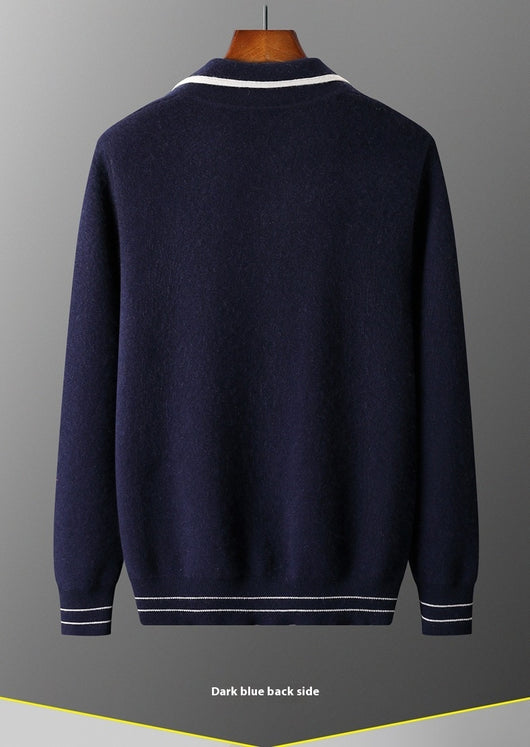 Cardigan de Lana para Hombre Elegante y Sofisticado - Image 10