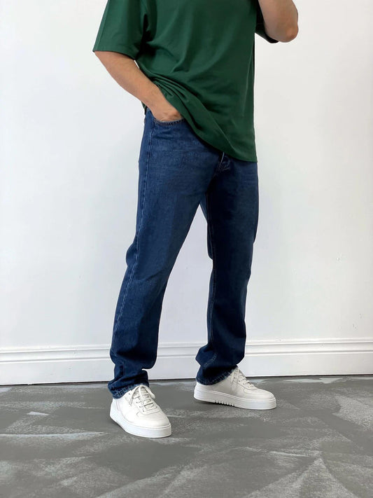 Pantalones Vaqueros Rectos Jindian para Hombre - Diseño Clásico en 4 Colores