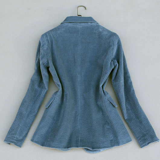 Traje de Dos Piezas Coreano con Pantalón Ancho y Solapa de Botón Único - Otoño e Invierno - Image 14