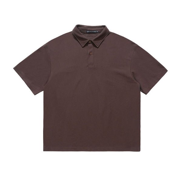 Playera Suelta Cuello Pequeño para Hombre Verano Negro - Image 3