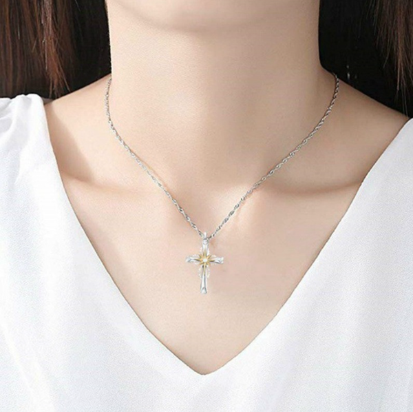 Dije Estrella Octagonal de Aleación con Cruz
