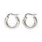 Sterling Plateado Oversized Bold Earrings Design Sense Plateado pair