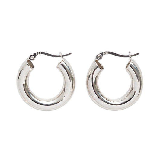 Aretes de Plata Esterlina Oversized Diseño Moderno - Image 4