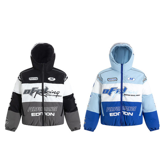 Abrigo de Invierno Retro Street Estilo Hip-Hop con Capucha