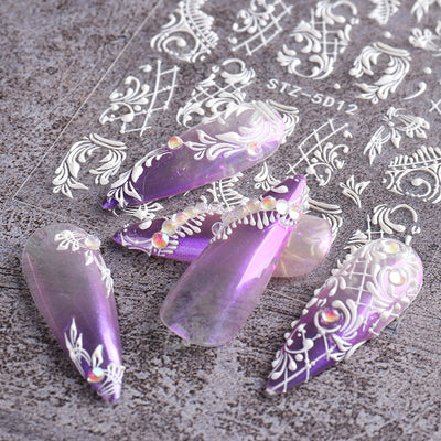 Ornamento para Uñas con Relieve de Rosa Tridimensional - Image 10