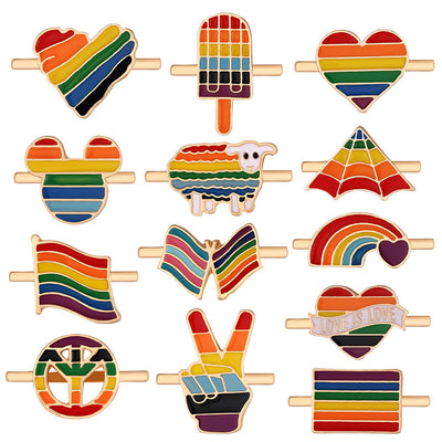 Reloj de Pared Metal Arcoíris con Amor y Diseño Infantil - Image 5