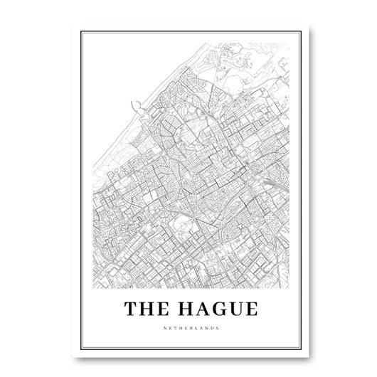 Póster Mapa Países Bajos Madera Pino Arte Decó - Image 5