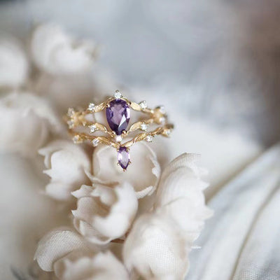 Anillo Vintage de Flores con Cristales - Image 8