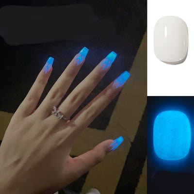 Adhesivo de Uñas con Esmalte Fluorescente de Moda - Image 13