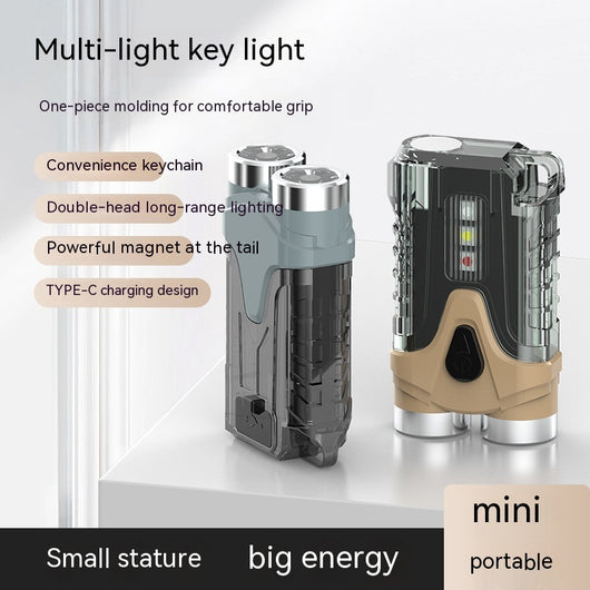 Linterna LED Recargable USB Llavero Portátil - Luz de Emergencia Multiusos - Image 4