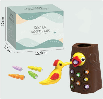 Juego Magnético Educativo Pájaro Carpintero - Alimentar Gusanos - Image 9