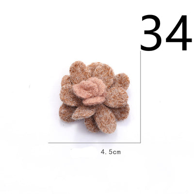Diadema de Flores de Tela con Base Adhesiva para Hacer a Mano - Image 78
