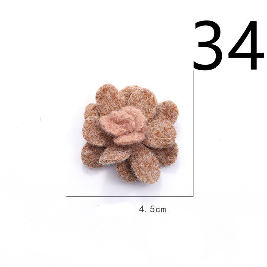 Diadema de Flores de Tela con Base Adhesiva para Hacer a Mano - Image 78