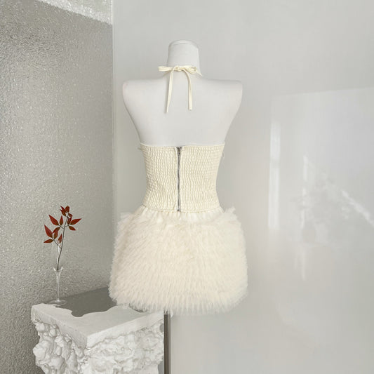 Conjunto de Dos Piezas con Encaje, Malla y Lentejuelas Bordadas para Mujer - Image 2