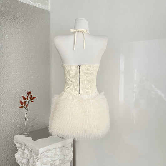 Conjunto de Dos Piezas con Encaje, Malla y Lentejuelas Bordadas para Mujer - Image 2