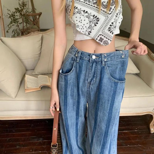 Pantalón Retro Cintura Alta Versátil para Limpiar - Image 9