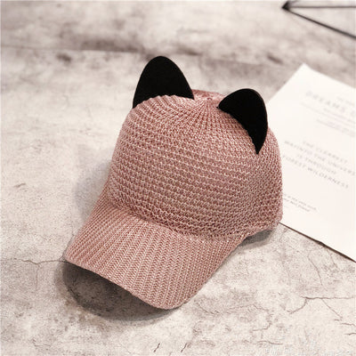 Gorra de Béisbol con Orejas de Gato Transpirable y Protección Solar - Image 13