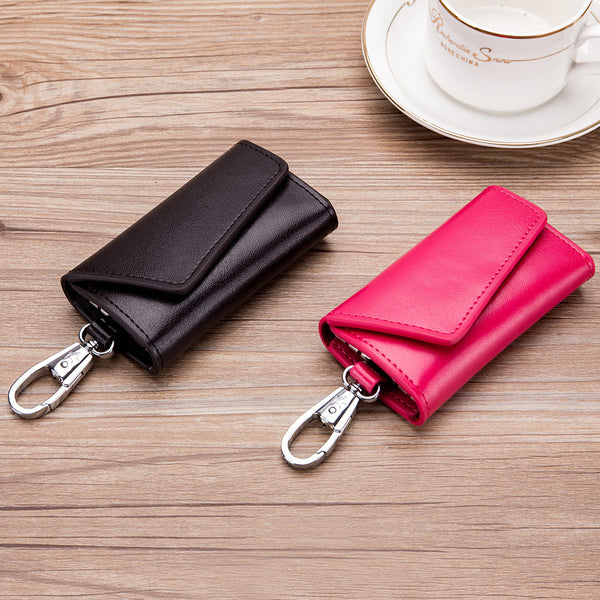 Estuche de Cuero para Llaves Multifuncional para Hombre