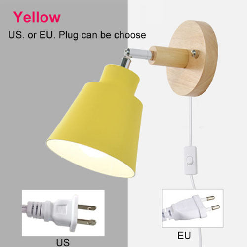 Lámpara de Mesita Minimalista en Madera para Dormitorio - Image 12